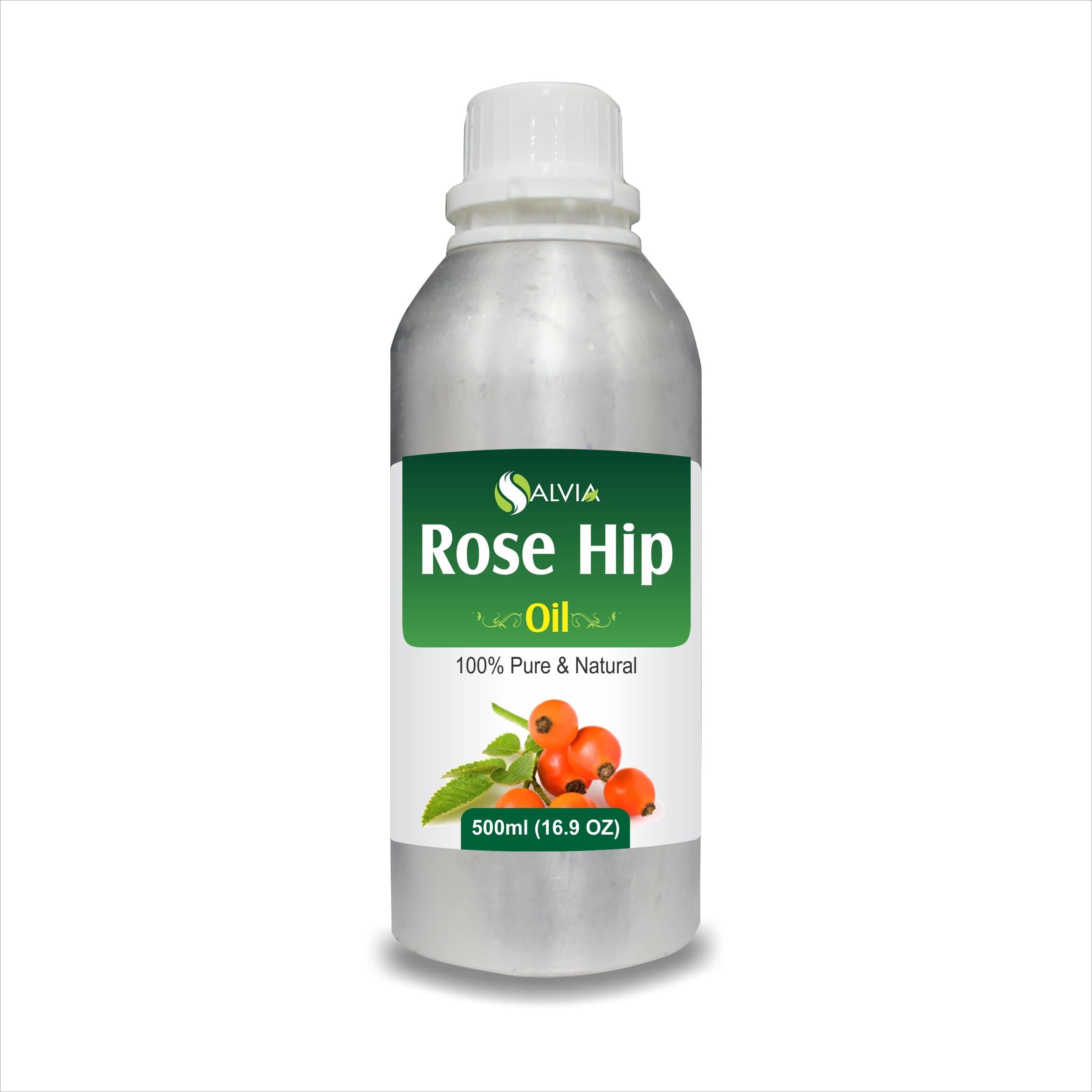 Salvia Natural Carrier Oils 500ml Rosehip Oil (Rosa Moschata) Natural Pure Carrier Oil Improves Skin Flexibility, Improves Skin texture, Diminishes Acne & Stretch Marks Salvia Natural Carrier Oils 500ml Rosehip Oil (Rosa Moschata) Natural Pure Carrier Oil Improves Skin Flexibility, Improves Skin texture, Diminishes Acne & Stretch Marks
